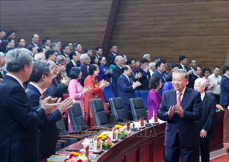 Lãnh đạo Đảng, Nhà nước dự Lễ công bố các nghị quyết, quyết định sáp nhập đơn vị hành chính- Ảnh 2.
