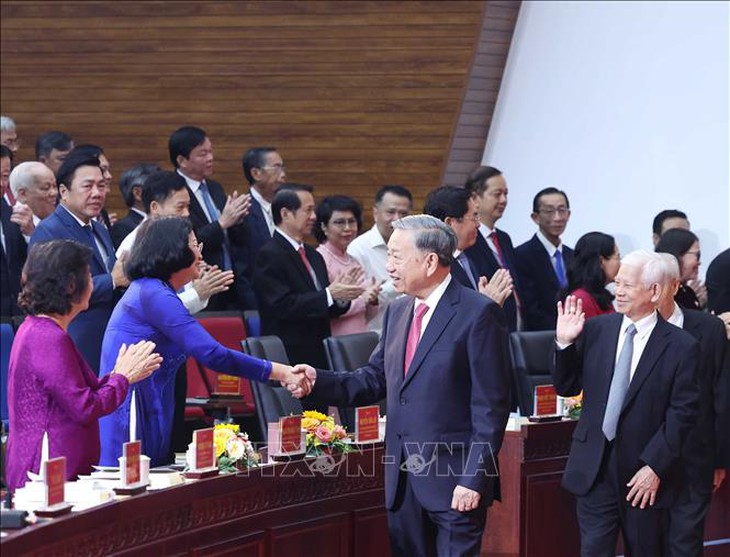 Lãnh đạo Đảng, Nhà nước dự Lễ công bố các nghị quyết, quyết định sáp nhập đơn vị hành chính- Ảnh 1.