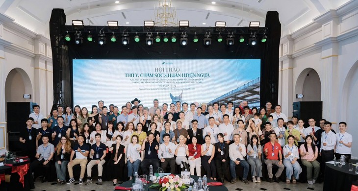 Hơn 100 chuyên gia dự Hội thảo ngành ngựa tại Học viện Cưỡi ngựa Vinpearl Vũ Yên- Ảnh 1.