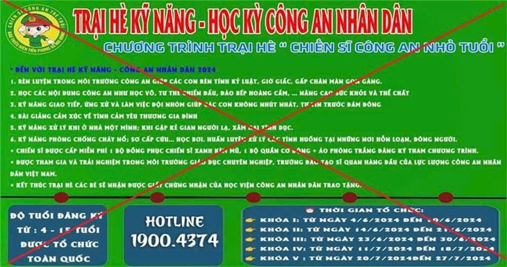 Công an TPHCM khuyến cáo lừa đảo thông qua học kì quân đội, công an…- Ảnh 1.