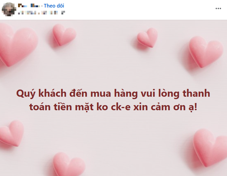 Cửa hàng chỉ nhận thanh toán tiền mặt nhằm 'né thuế': Thiệt nhiều hơn lợi- Ảnh 1.