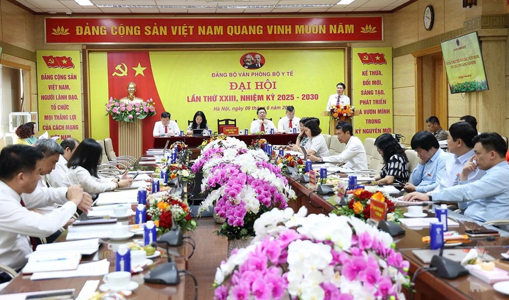 Đại hội Đảng bộ Văn phòng Bộ Y tế lần thứ XXIII, nhiệm kỳ 2025–2030 thành công tốt đẹp- Ảnh 1. Đại hội Đảng bộ Văn phòng Bộ Y tế lần thứ XXIII, nhiệm kỳ 2025–2030 thành công tốt đẹp- Ảnh 1.