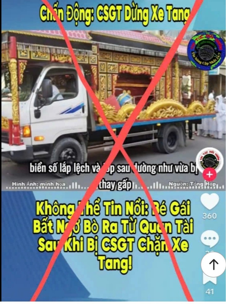 Thực hư video CSGT dừng xe tang giữa đường, bé gái bất ngờ chui ra từ quan tài- Ảnh 1.