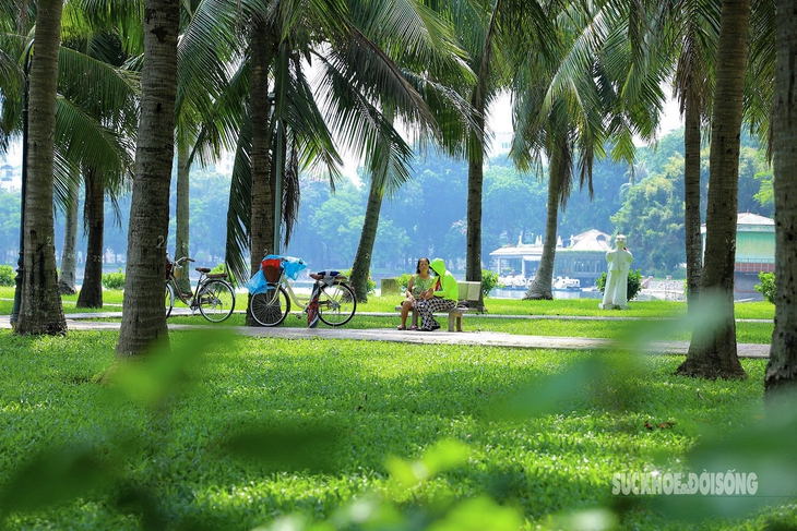 Ngắm ‘lá phổi xanh’ giữa Thủ đô từ trên cao- Ảnh 1.