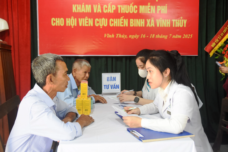 Hàng trăm cựu chiến binh được chăm sóc đôi mắt miễn phí- Ảnh 2.