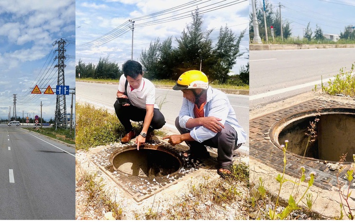 Gần 200 hố ga dọc tuyến đường vùng ven biển Quảng Trị bị mất nắp