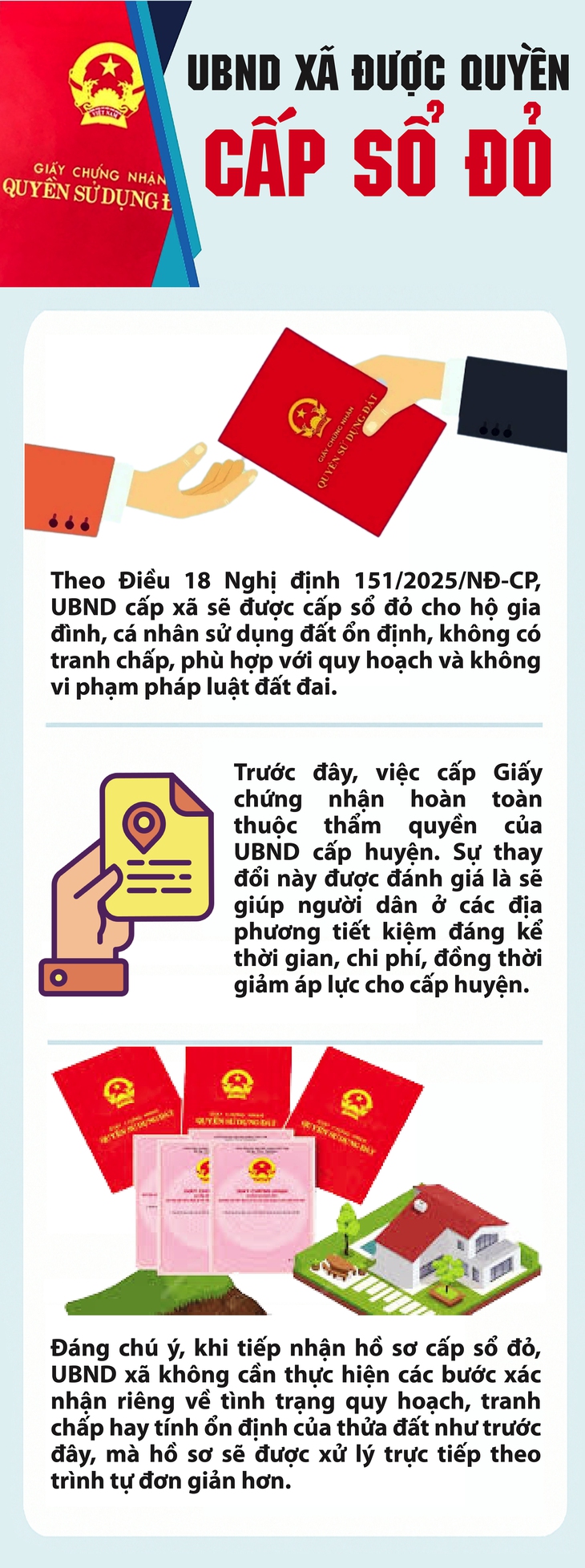 Cấp sổ đỏ, UBND cấp xã không cần xác nhận tình trạng quy hoạch, tranh chấp đất- Ảnh 1.