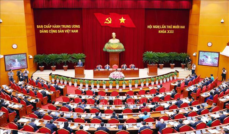 Ngày làm việc thứ nhất Hội nghị lần thứ 12 Ban Chấp hành Trung ương Đảng khóa XIII- Ảnh 2.