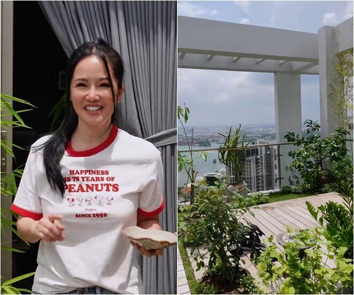 Hành trình vượt bạo bệnh của ca sĩ Hồng Nhung nhờ khu vườn trên cao và không gian 'chữa lành'- Ảnh 1.