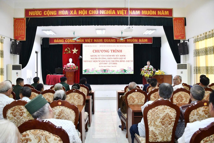 Hà Nội: Khám, tư vấn, cấp phát thuốc miễn phí cho người có công, thân nhân Liệt sĩ- Ảnh 1. Hà Nội: Khám, tư vấn, cấp phát thuốc miễn phí cho người có công, thân nhân Liệt sĩ- Ảnh 1.