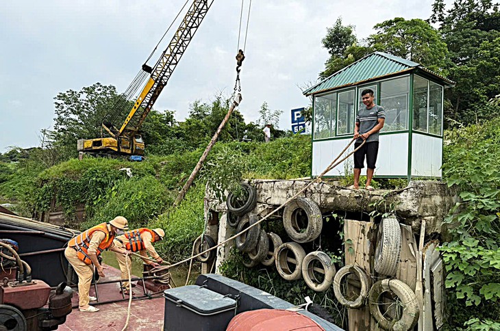 Bão số 3 áp sát, Hà Nội kiểm tra sông Hồng, ứng trực hỗ trợ dân- Ảnh 3.