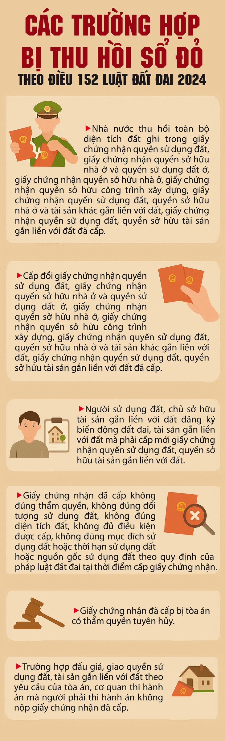 Các trường hợp bị thu hồi sổ đỏ từ tháng 7- Ảnh 1.