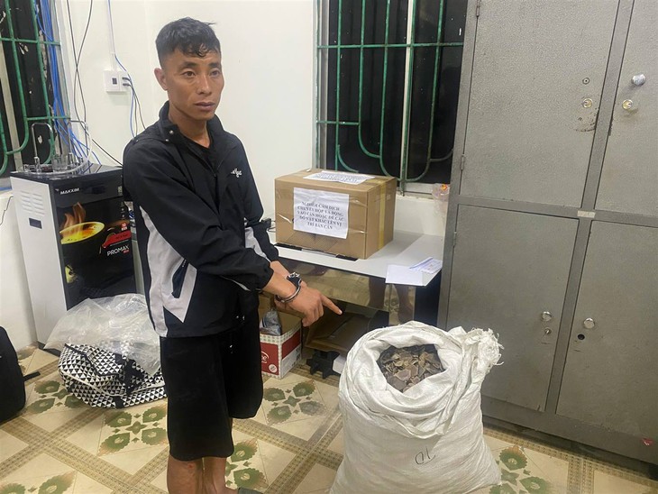 Bắt giữ đối tượng vận chuyển vảy tê tê cùng ma túy- Ảnh 1.