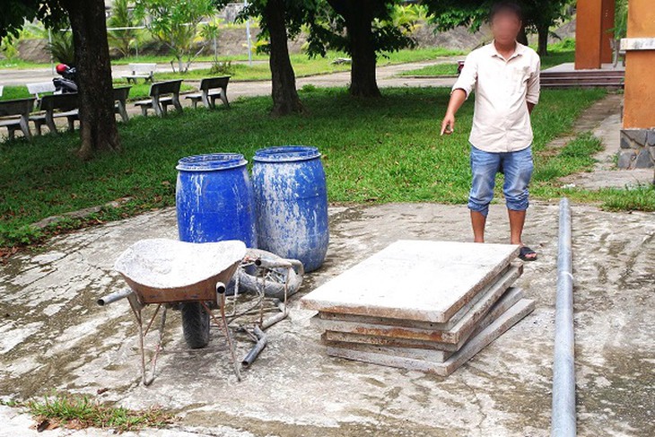 Đà Nẵng: Bắt đối tượng trộm cắp tài sản tại khu mộ thôn Trung Sơn- Ảnh 1.
