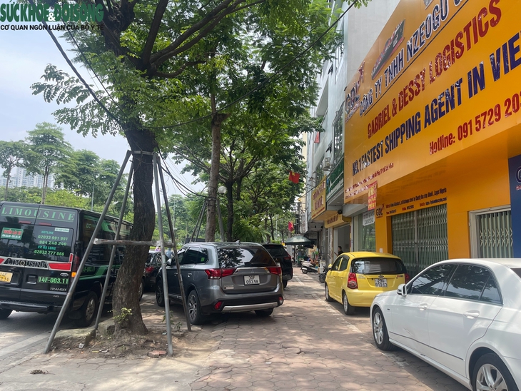 Hà Nội: Vỉa hè đường Võ Chí Công bị 'biến' thành gara, bãi đỗ xe- Ảnh 5.