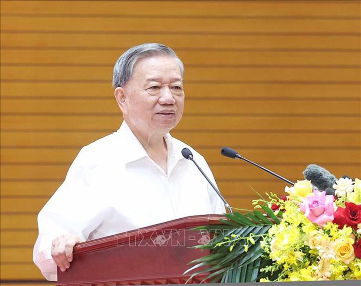 Tổng Bí thư Tô Lâm gặp mặt đại biểu có công với cách mạng- Ảnh 6.
