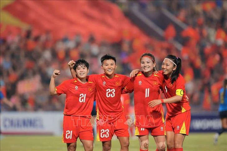 Thắng thuyết phục 4-0, đội tuyển nữ Việt Nam tiến vào vòng chung kết Asian Cup- Ảnh 6. Thắng thuyết phục 4-0, đội tuyển nữ Việt Nam tiến vào vòng chung kết Asian Cup- Ảnh 6.