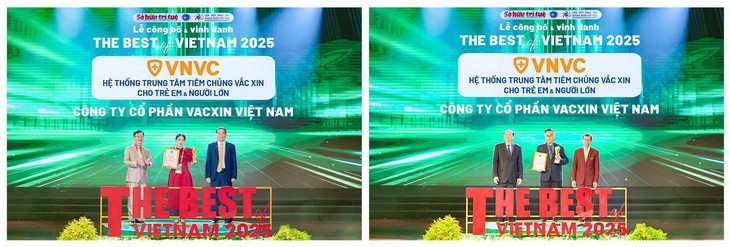 VNVC nhận giải Hệ thống tiêm chủng tốt nhất Việt Nam 2025- Ảnh 1. VNVC nhận giải Hệ thống tiêm chủng tốt nhất Việt Nam 2025- Ảnh 1.