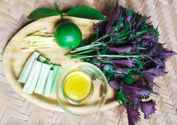 Uống nước lá tía tô với chanh, sả, gừng có tác dụng gì?- Ảnh 1.