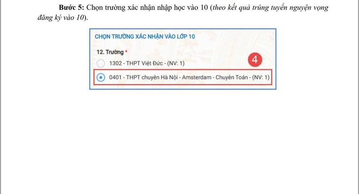 Hôm nay, thí sinh lớp 10 bắt đầu xác nhận nhập học trực tuyến và trực tiếp- Ảnh 3.