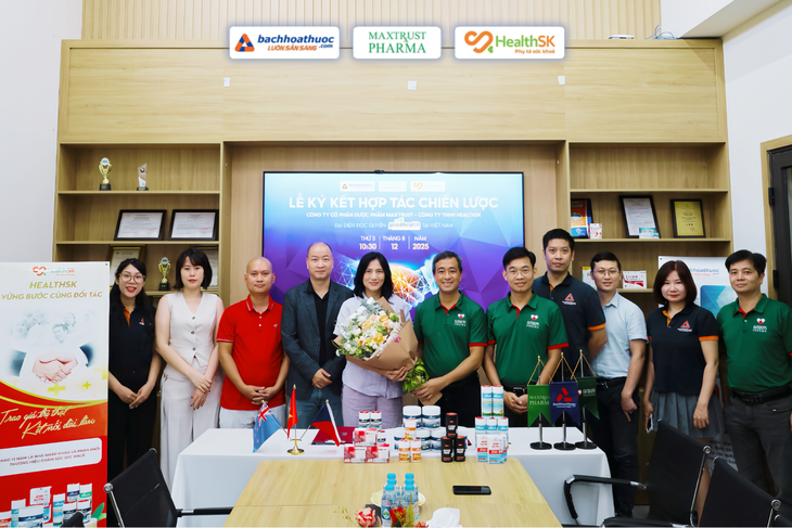 Maxtrust Pharma và HealthSK ký kết hợp tác chiến lược: nâng tầm phân phối sản phẩm chăm sóc sức khỏe chuẩn quốc tế- Ảnh 1.