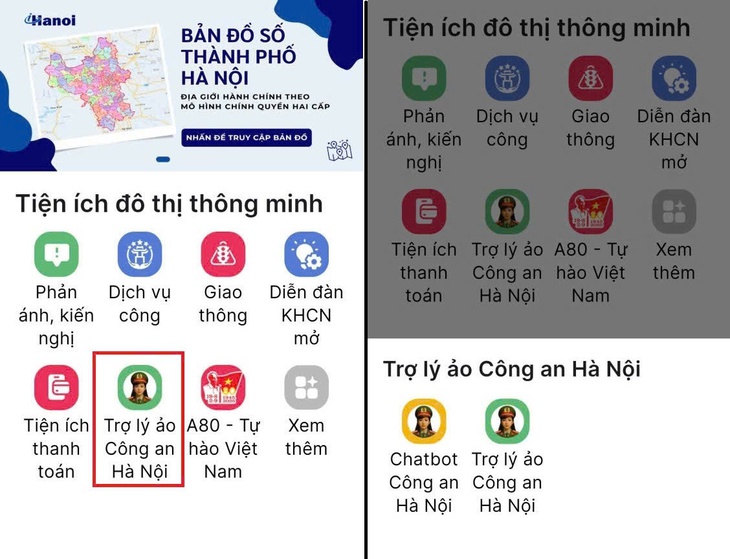 Cách để người dân kết nối với nhân viên AI của Công an Hà Nội- Ảnh 2.