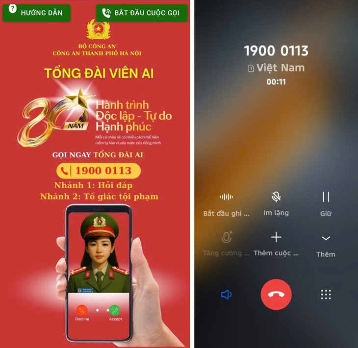 Cách để người dân kết nối với nhân viên AI của Công an Hà Nội- Ảnh 4.