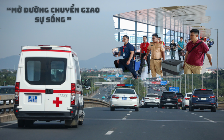 Chuyện về những CSGT mở đường trong cuộc đua "hồi sinh sự sống"