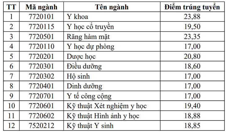 Bức tranh điểm chuẩn trường Y Dược năm 2025- Ảnh 4.