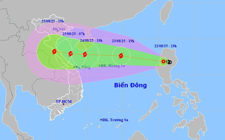 Dự báo đến 25/8, bão số 5 di chuyển vào đất liền, Thủ tướng chỉ đạo khẩn nhiều biện pháp ứng phó