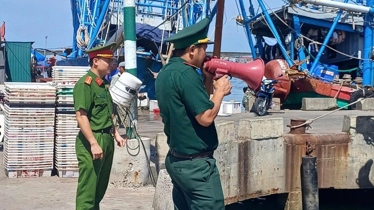 Người dân Quảng Trị gặt đêm, cẩu thuyền lên bờ trước bão số 5- Ảnh 9.