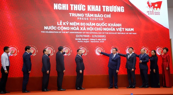 Khai trương Trung tâm Báo chí Lễ kỷ niệm 80 năm Ngày Quốc khánh- Ảnh 3. Khai trương Trung tâm Báo chí Lễ kỷ niệm 80 năm Ngày Quốc khánh- Ảnh 3.