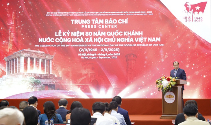 Khai trương Trung tâm Báo chí Lễ kỷ niệm 80 năm Ngày Quốc khánh- Ảnh 2. Khai trương Trung tâm Báo chí Lễ kỷ niệm 80 năm Ngày Quốc khánh- Ảnh 2.