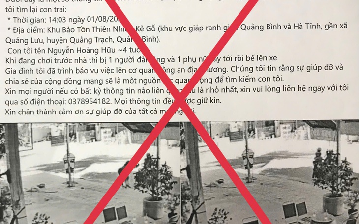 Giả mạo thông tin bắt cóc trẻ em để lừa đảo, kêu gọi tiền từ thiện