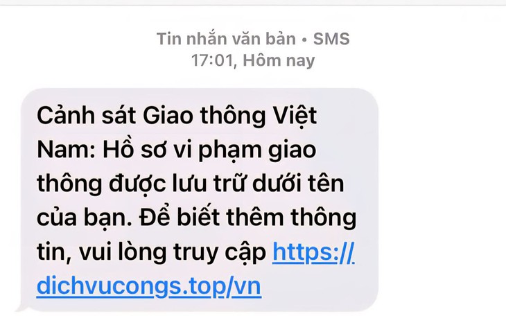 Cảnh báo thủ đoạn lừa đảo nộp phạt giao thông qua Cổng Dịch vụ công Quốc gia