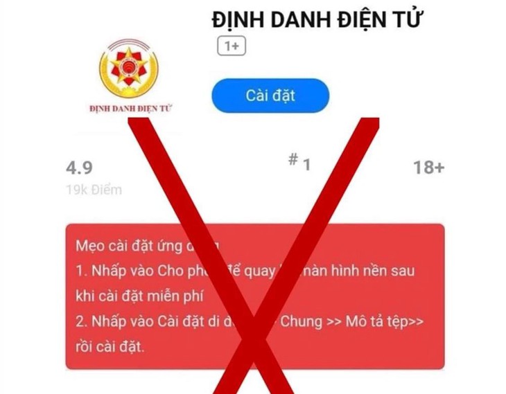 Cảnh báo lừa đảo chiếm đoạt tài sản bằng ứng dụng VNeID giả mạo
- Ảnh 2. Cảnh báo lừa đảo chiếm đoạt tài sản bằng ứng dụng VNeID giả mạo
- Ảnh 2.