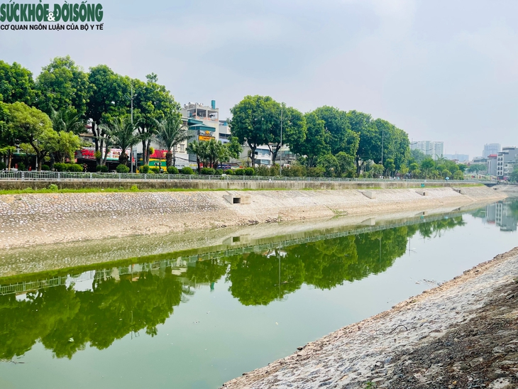 Cận cảnh sông Tô Lịch trong xanh hơn nhờ dòng nước từ Hồ Tây- Ảnh 6.