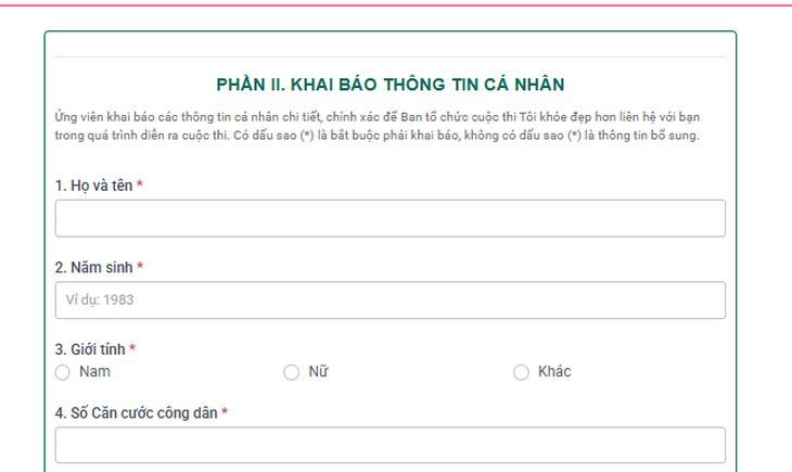 Hướng dẫn chi tiết đăng ký tham gia cuộc thi 'TÔI KHỎE ĐẸP HƠN' Lần 4- Ảnh 5. Hướng dẫn chi tiết đăng ký tham gia cuộc thi 'TÔI KHỎE ĐẸP HƠN' Lần 4- Ảnh 5.