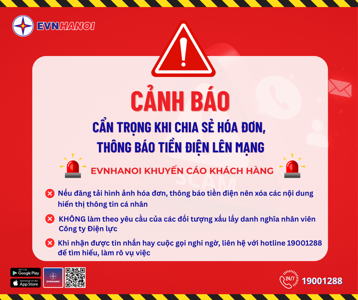 Nguy cơ lừa đảo khi chia sẻ hóa đơn tiền điện lên mạng xã hội- Ảnh 1.