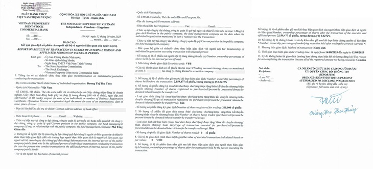 Lãnh đạo VPBank hủy bán cổ phiếu vì lý do cá nhân- Ảnh 2.