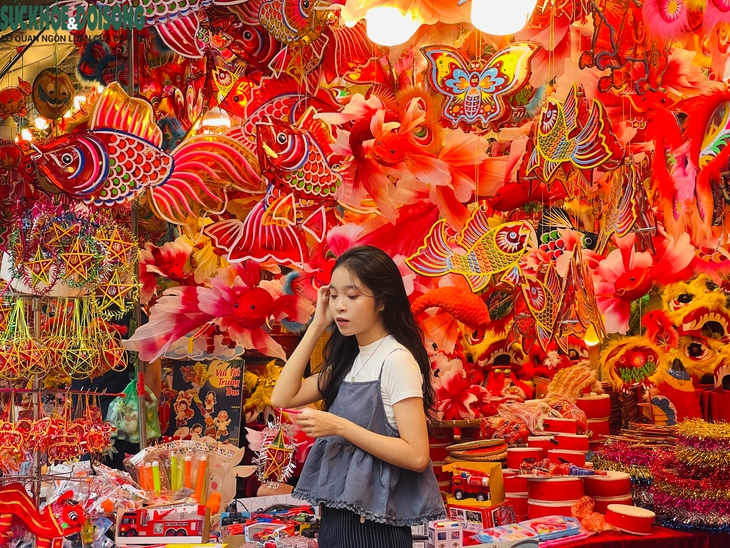 Phố Hàng Mã rực rỡ sắc màu, nhộn nhịp trước thềm Tết Trung thu- Ảnh 7.