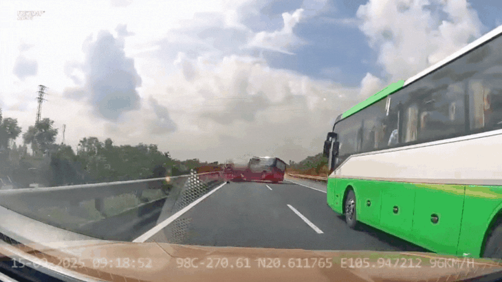 Video toàn cảnh vụ tai nạn liên hoàn trên cao tốc Pháp Vân - Cầu Giẽ, 8 người bị thương- Ảnh 2.