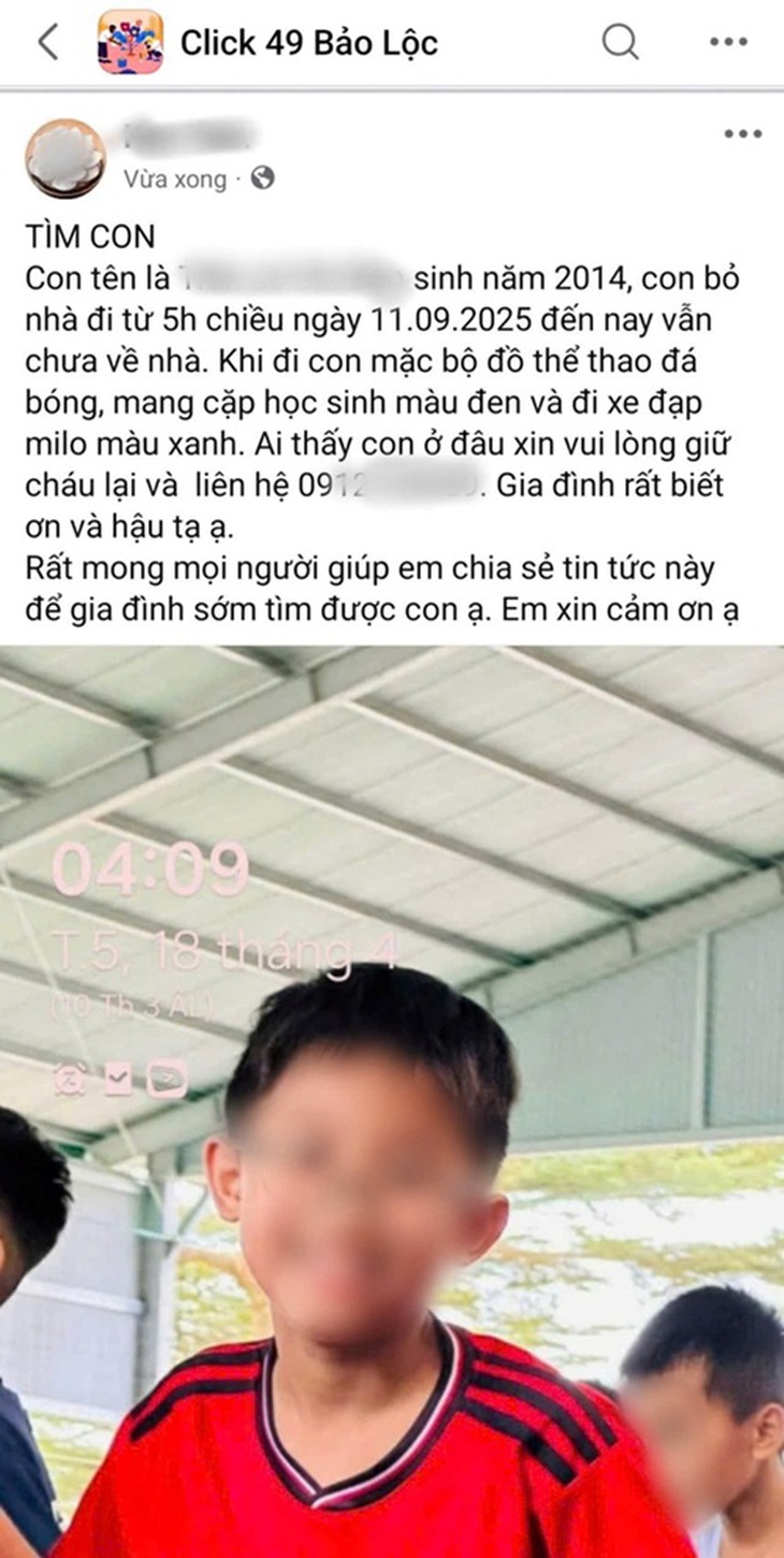Bé trai 11 tuổi mất liên lạc một ngày được tìm thấy tại tiệm game- Ảnh 1.