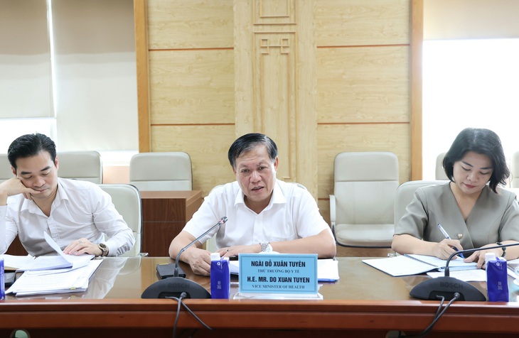 Thứ trưởng Bộ Y tế Đỗ Xuân Tuyên tiếp và làm việc với Tập đoàn Abbott Hoa Kỳ- Ảnh 1. Thứ trưởng Bộ Y tế Đỗ Xuân Tuyên tiếp và làm việc với Tập đoàn Abbott Hoa Kỳ- Ảnh 1.