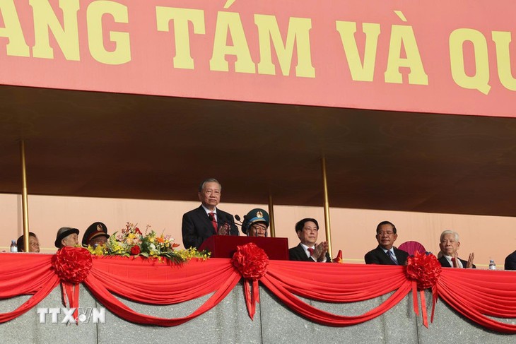 Diễn văn của Tổng Bí thư Tô Lâm tại Lễ diễu binh, diễu hành A80- Ảnh 1. Diễn văn của Tổng Bí thư Tô Lâm tại Lễ diễu binh, diễu hành A80- Ảnh 1.