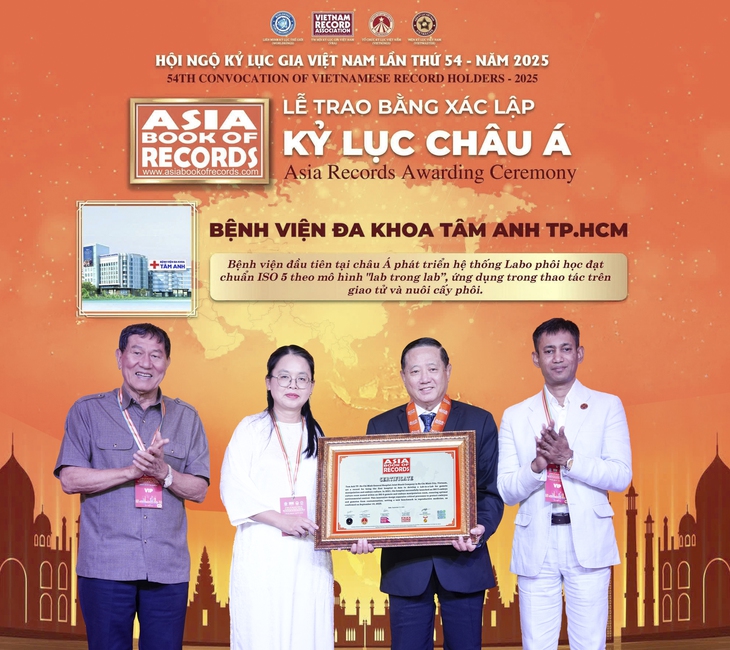 Lần đầu tiên Việt Nam xác lập kỷ lục châu Á trong thụ tinh ống nghiệm- Ảnh 1.