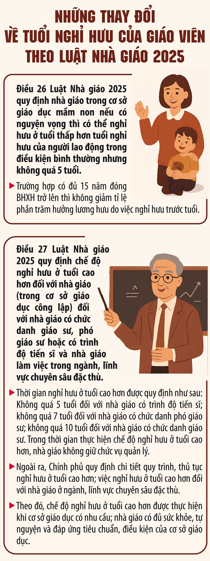 Những thay đổi về tuổi nghỉ hưu của giáo viên- Ảnh 1.