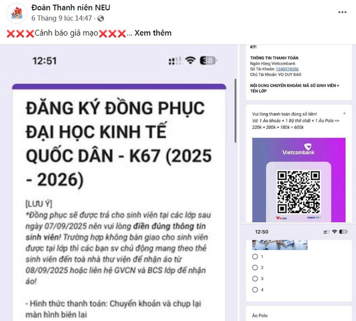 Trăm chiêu ngàn kế lừa đảo tân sinh viên- Ảnh 2. Trăm chiêu ngàn kế lừa đảo tân sinh viên- Ảnh 2.