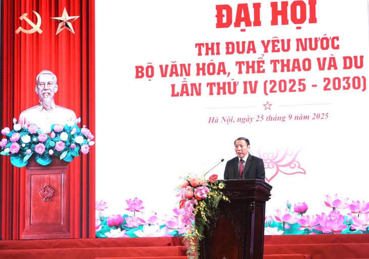 Bộ trưởng Bộ VHTT&DL: Thi đua để góp phần thực hiện khát vọng xây dựng đất nước hùng cường, giàu mạnh- Ảnh 2.