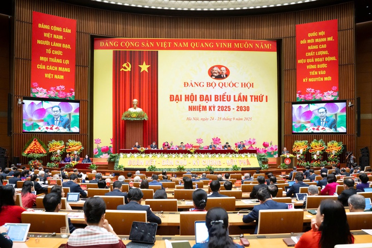 Tổng Bí thư Tô Lâm dự Đại hội đại biểu Đảng bộ Quốc hội lần thứ I- Ảnh 4.